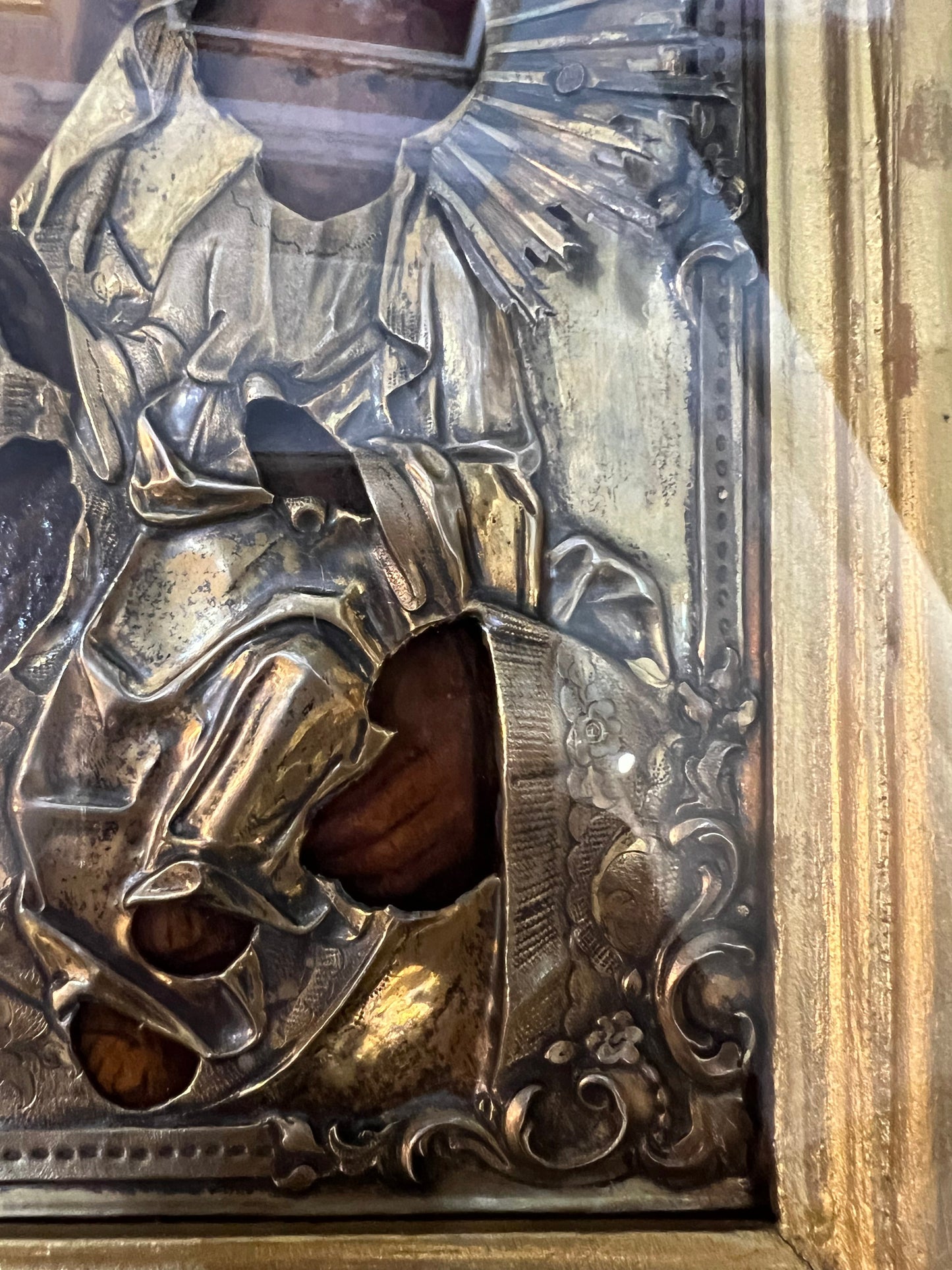 Russian Icon of Pokrov Mother of God