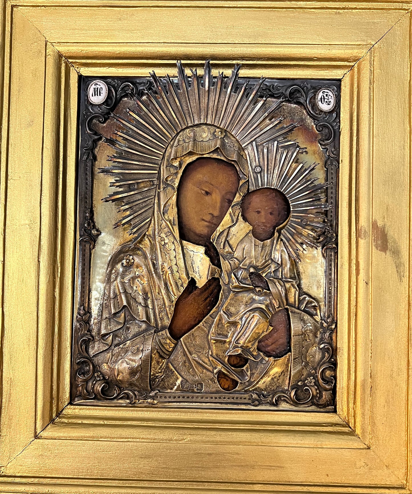 Russian Icon of Pokrov Mother of God