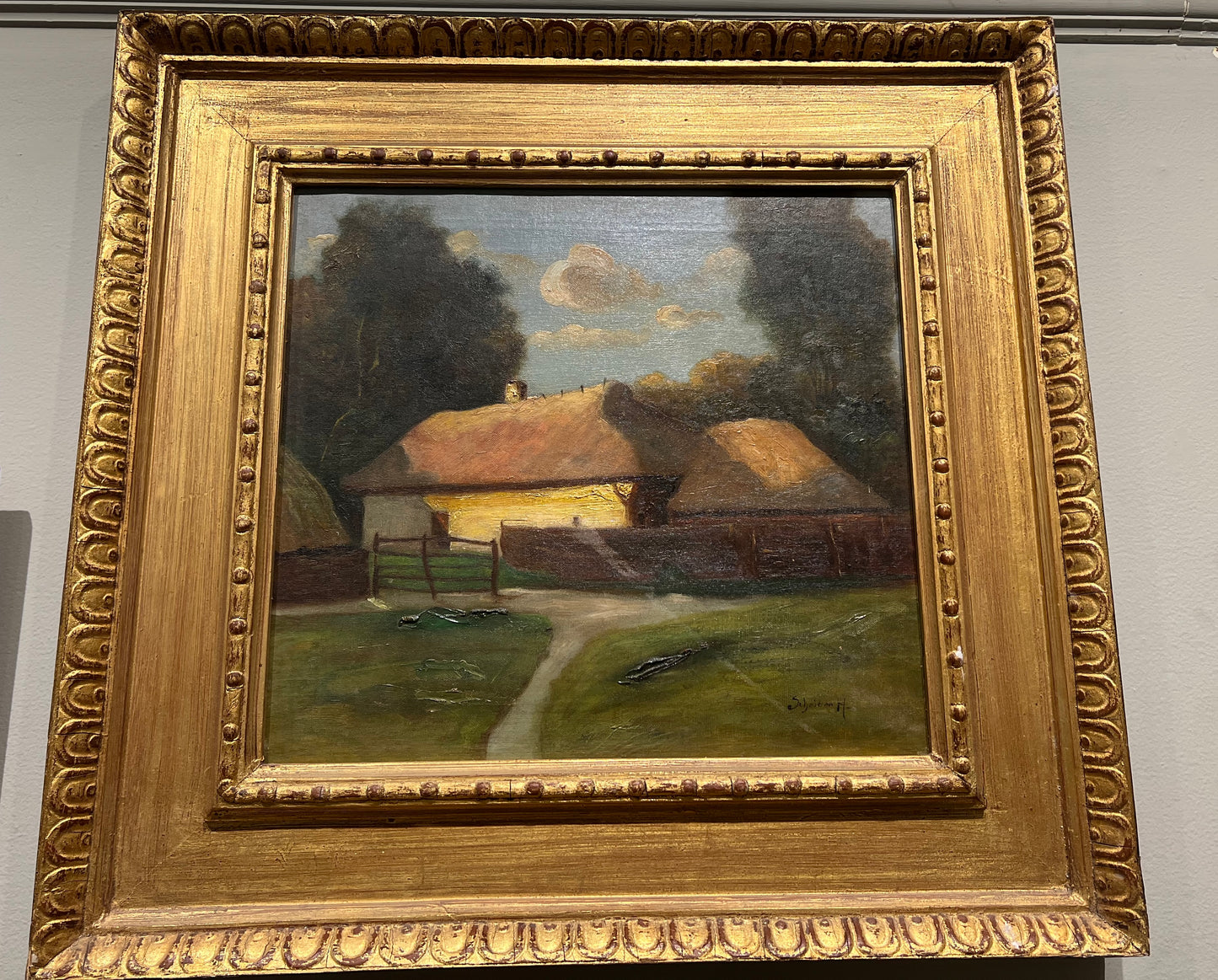 OIl on canvas by the unknown artist