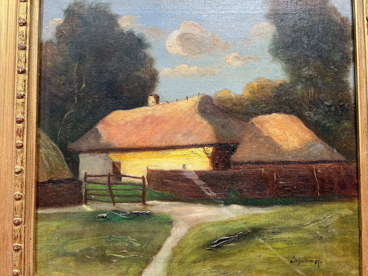 OIl on canvas by the unknown artist