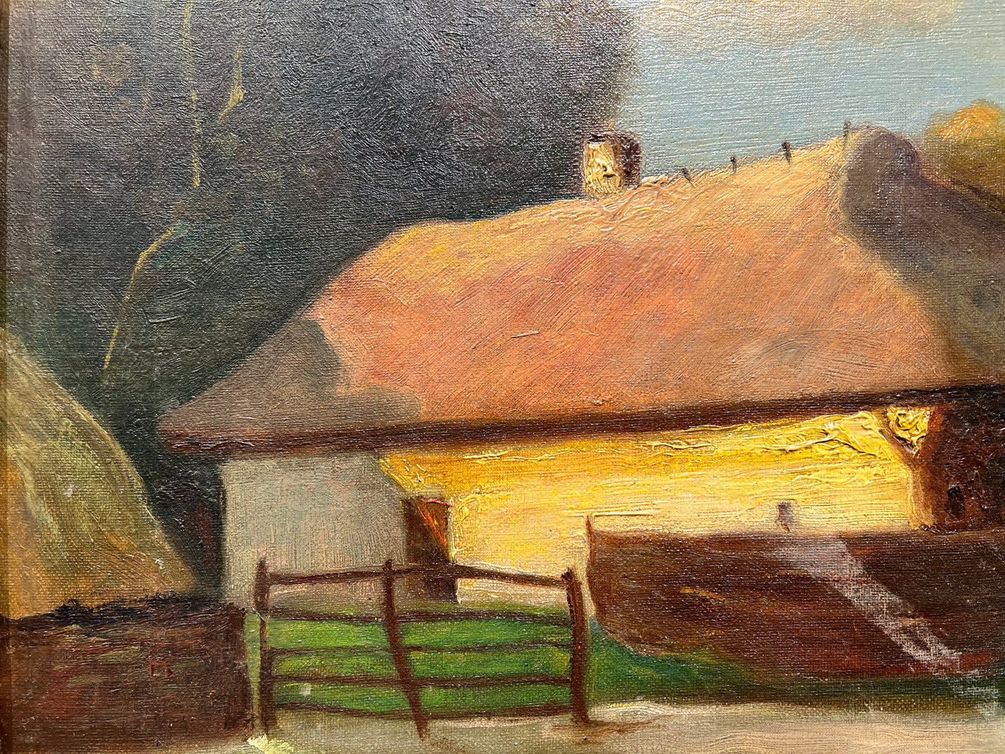 OIl on canvas by the unknown artist