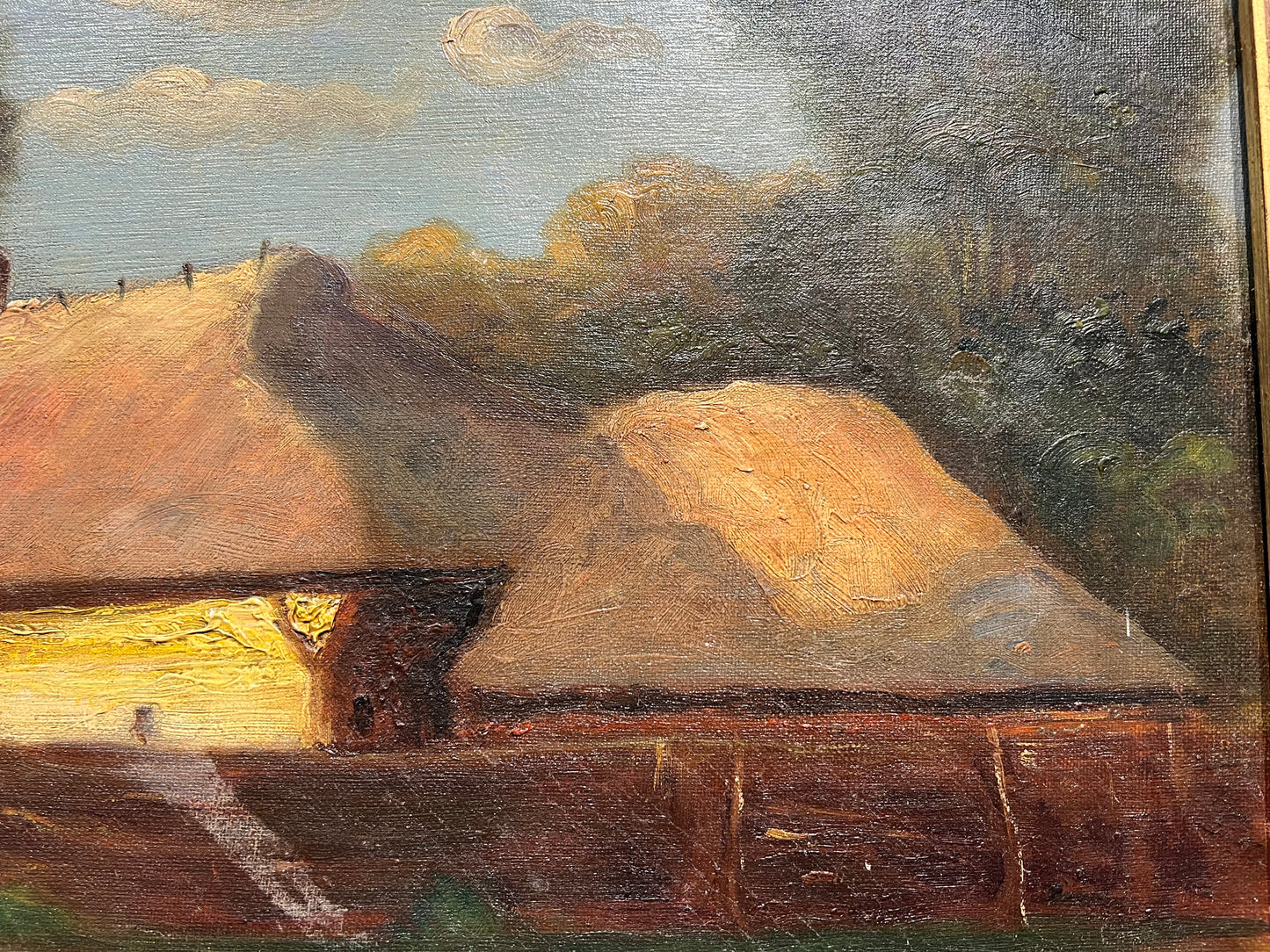 OIl on canvas by the unknown artist