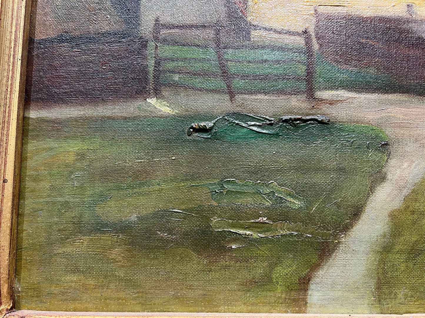 OIl on canvas by the unknown artist