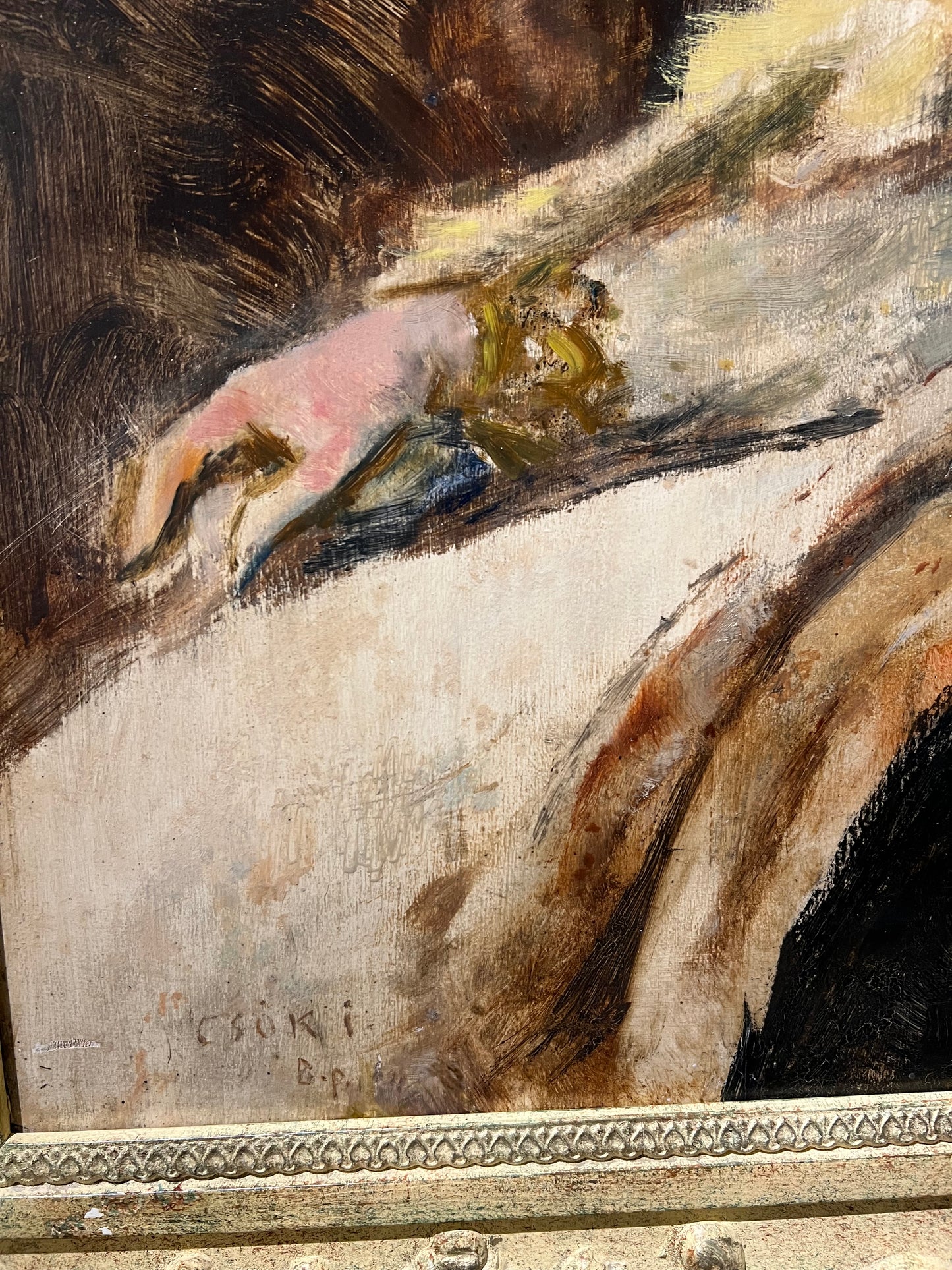 Istvan Csok painting