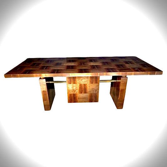 German BauHaus Dinning Table, c. 1950s, in Walnut