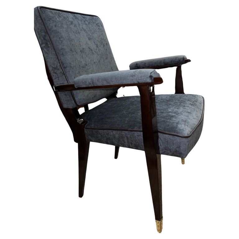 Art Deco French Arm Chair in Walnut
