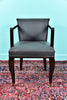 French Art Deco Chair in Macassar Wood