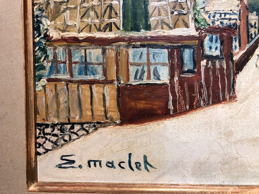 Painting by Elisee Maclet (1881-1962)