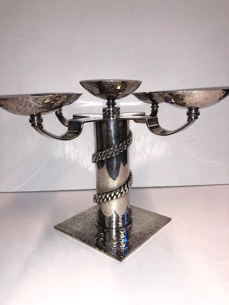 Pair of Art Deco Candle Holders by Jean Despres