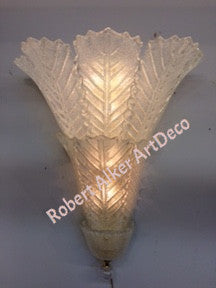 A Pair of Striking MURANO Italian Wall Sconces