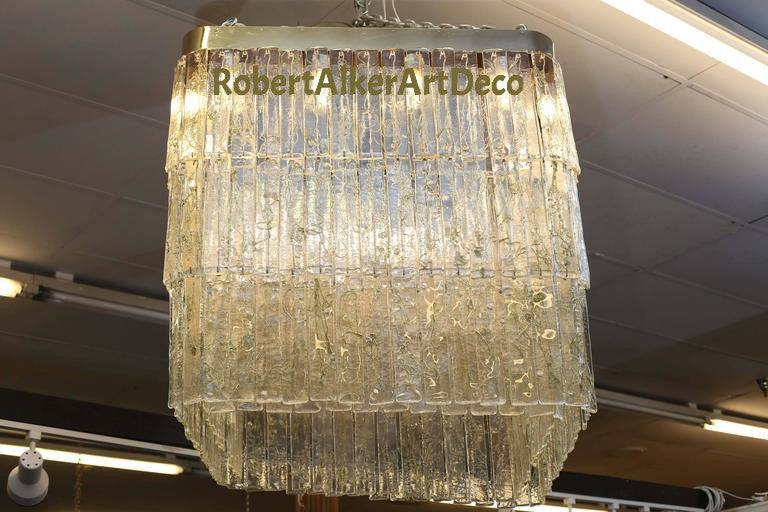 Grand Mid-Century Murano Chandelier Made by Mazzega