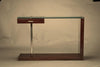 Mid-Century French Console in Walnut