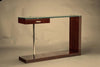 Mid-Century French Console in Walnut